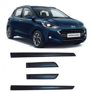 Side Door Beading Door Protector Accessories for Grand i10 Nios Black